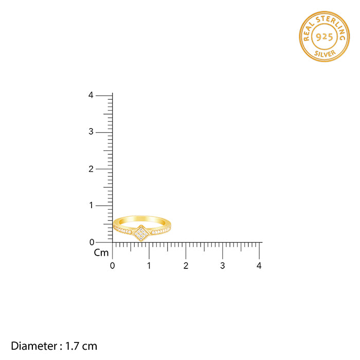Golden GIVA Signature Glow Ring