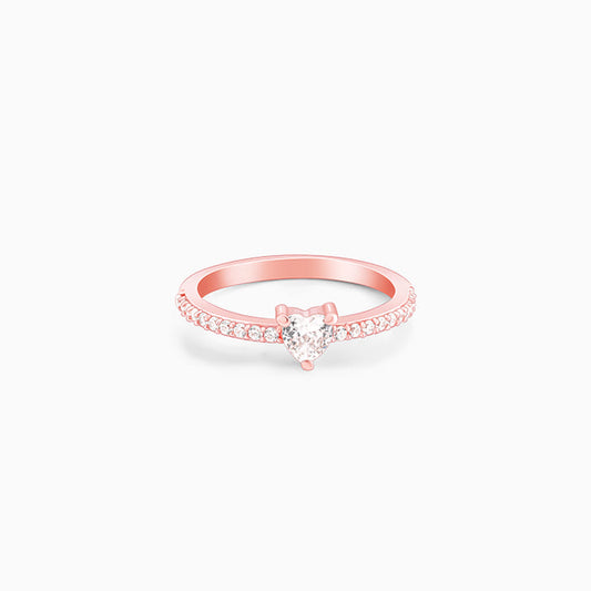 Rose Gold Love Bling Ring