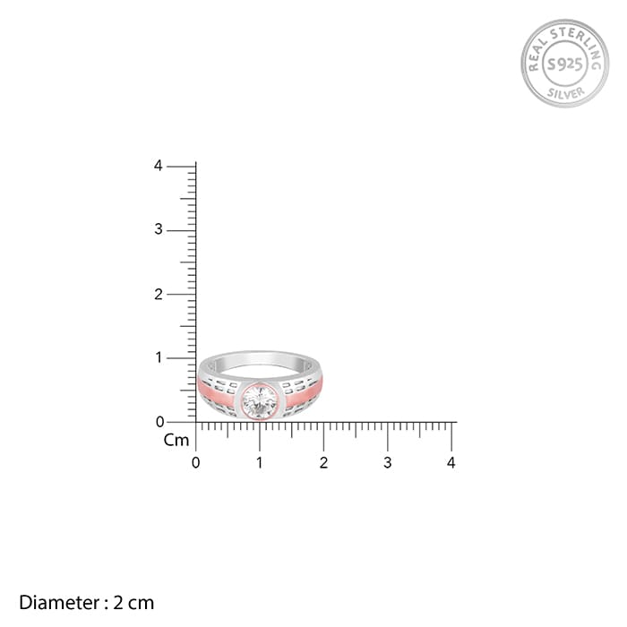Silver And Rose Gold Sleek Versatility Ring For Him