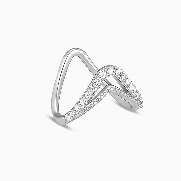 Silver Sparkling Spirits Vanki Ring