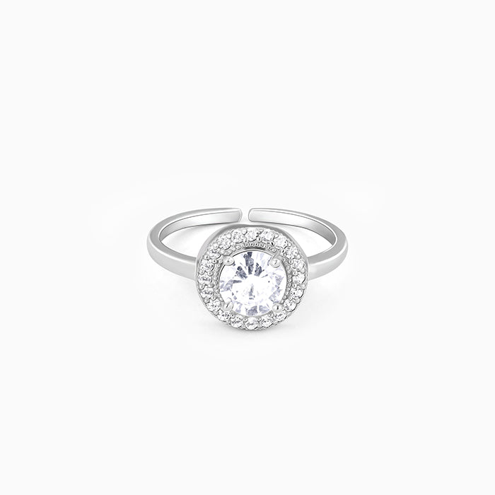 Silver Twilight Zircon Ring