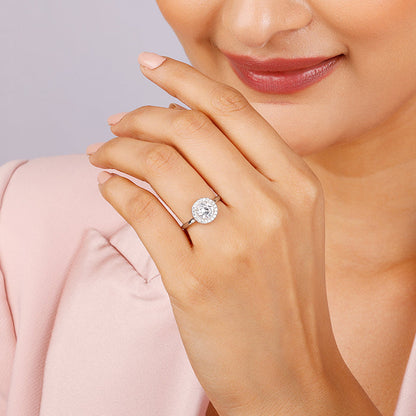 Silver Twilight Zircon Ring