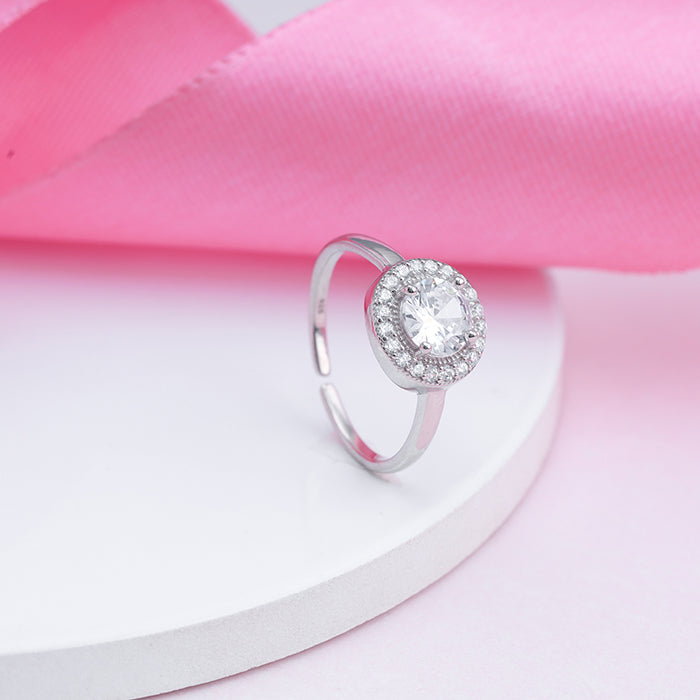 Silver Twilight Zircon Ring