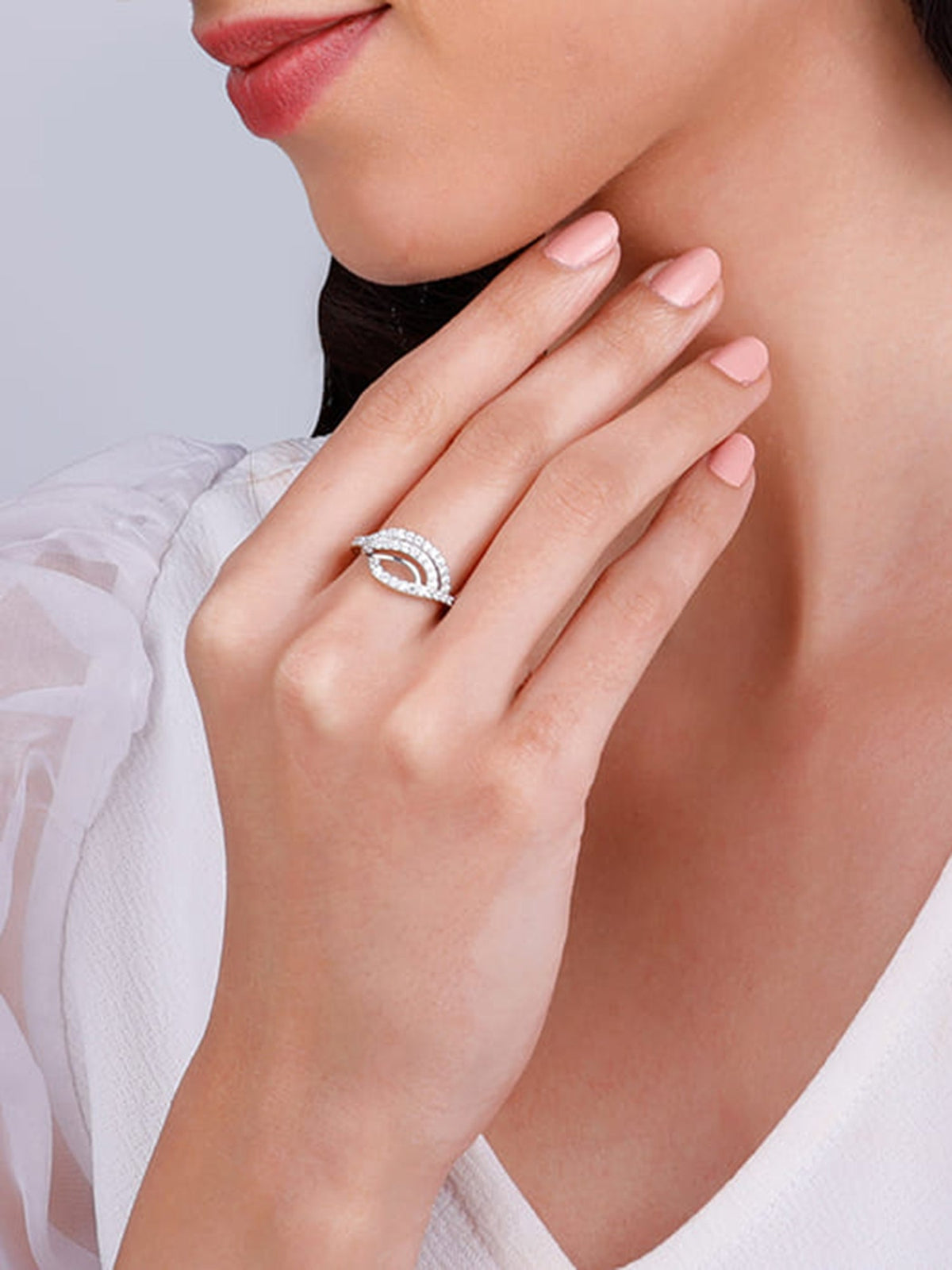 Silver Wave Swell Ring