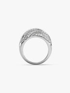 Silver Spired Dome Ring