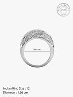 Silver Spired Dome Ring