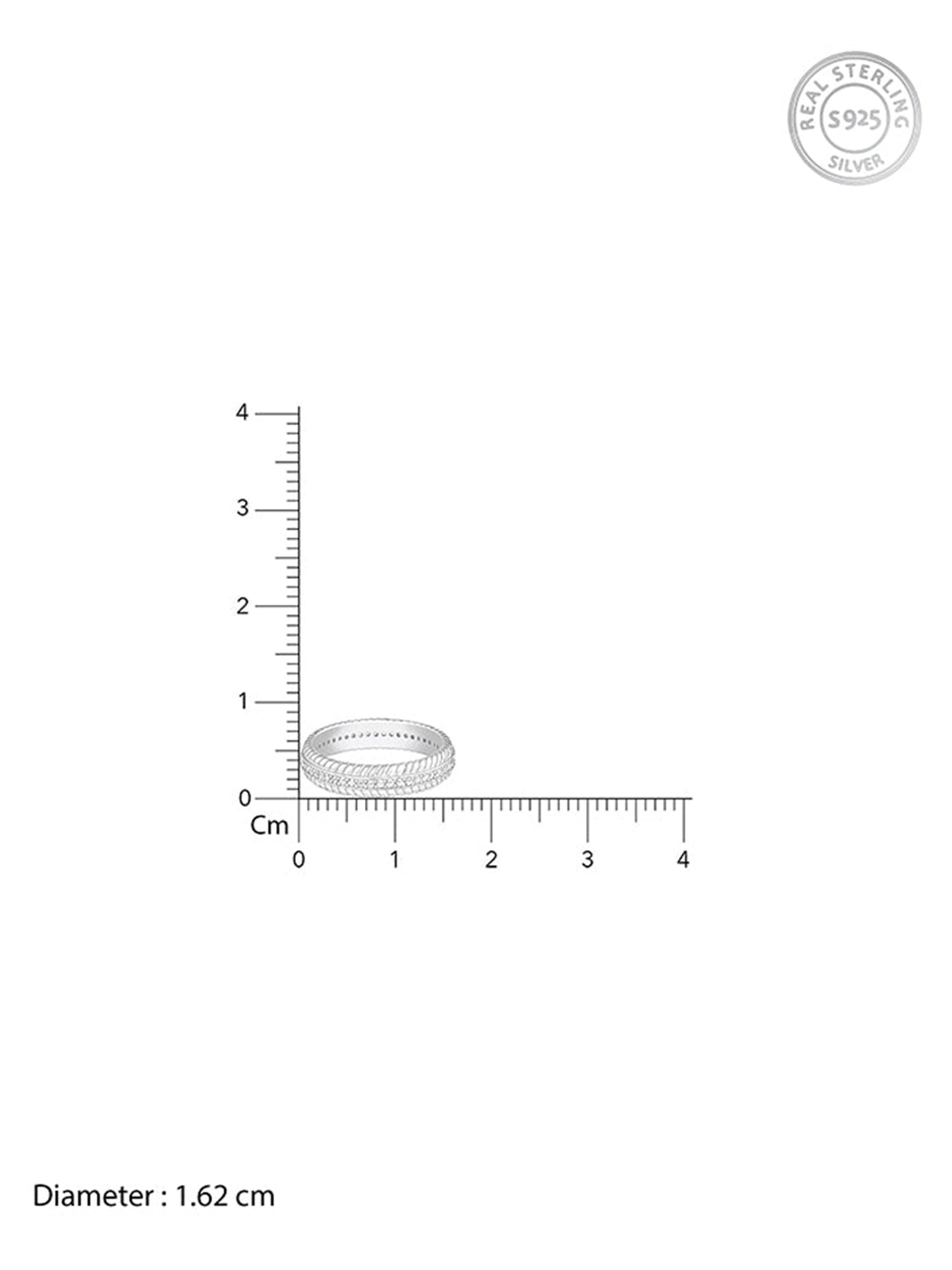 Silver Zircon Tiered Beauty Ring
