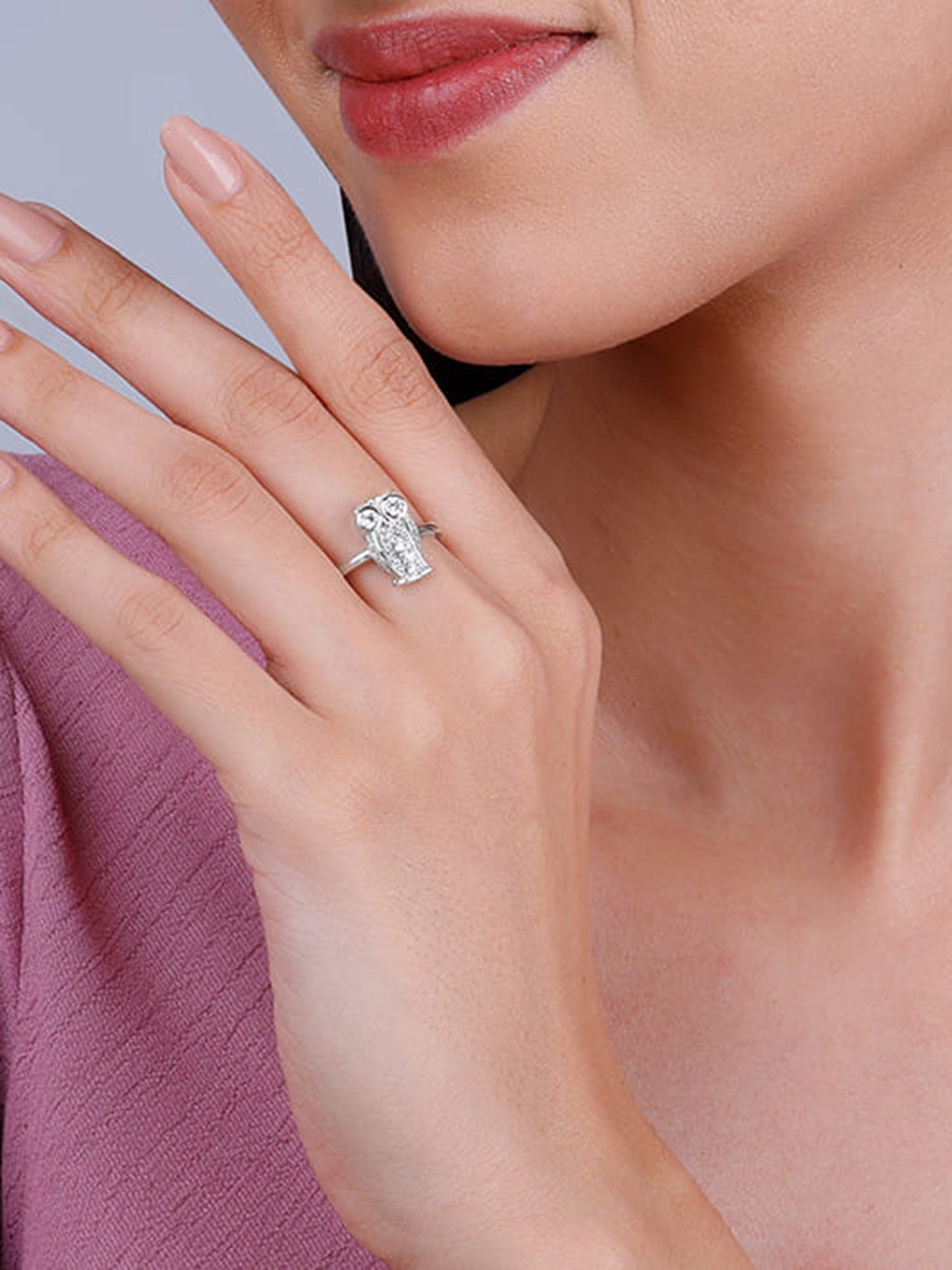 Silver Owlet Ring