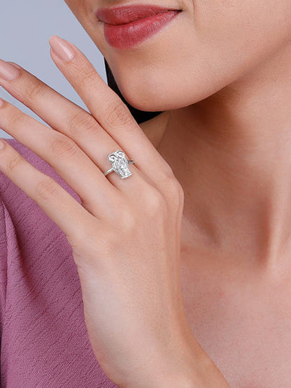 Silver Owlet Ring