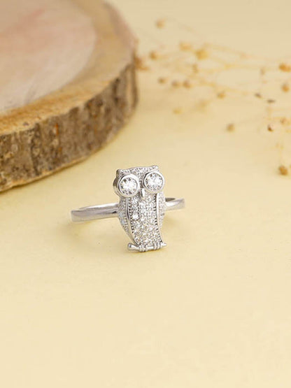 Silver Owlet Ring
