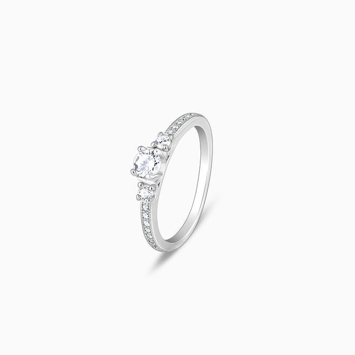 Silver Trilogy of Love Ring