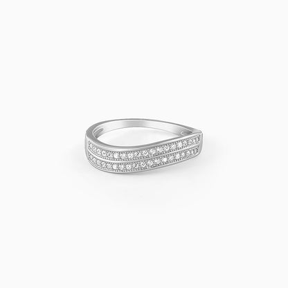 Silver Wavesome Ring