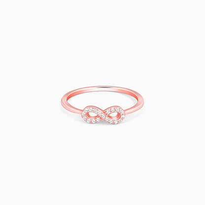 Rose Gold Zircon Loop of Hope Ring