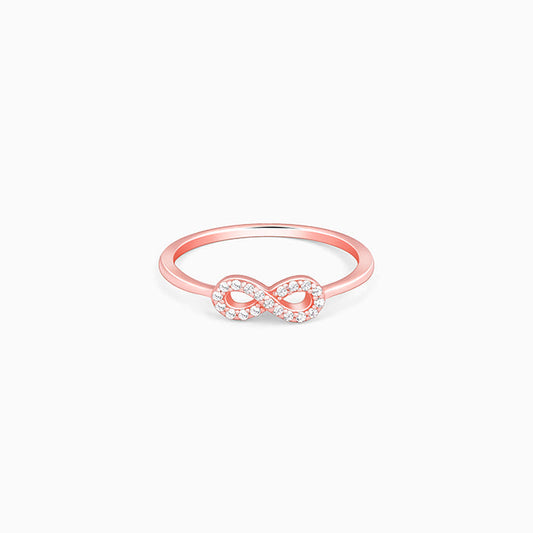 Rose Gold Zircon Loop of Hope Ring