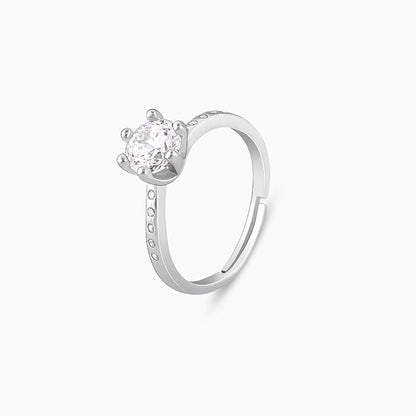 Silver Shine Wave Ring