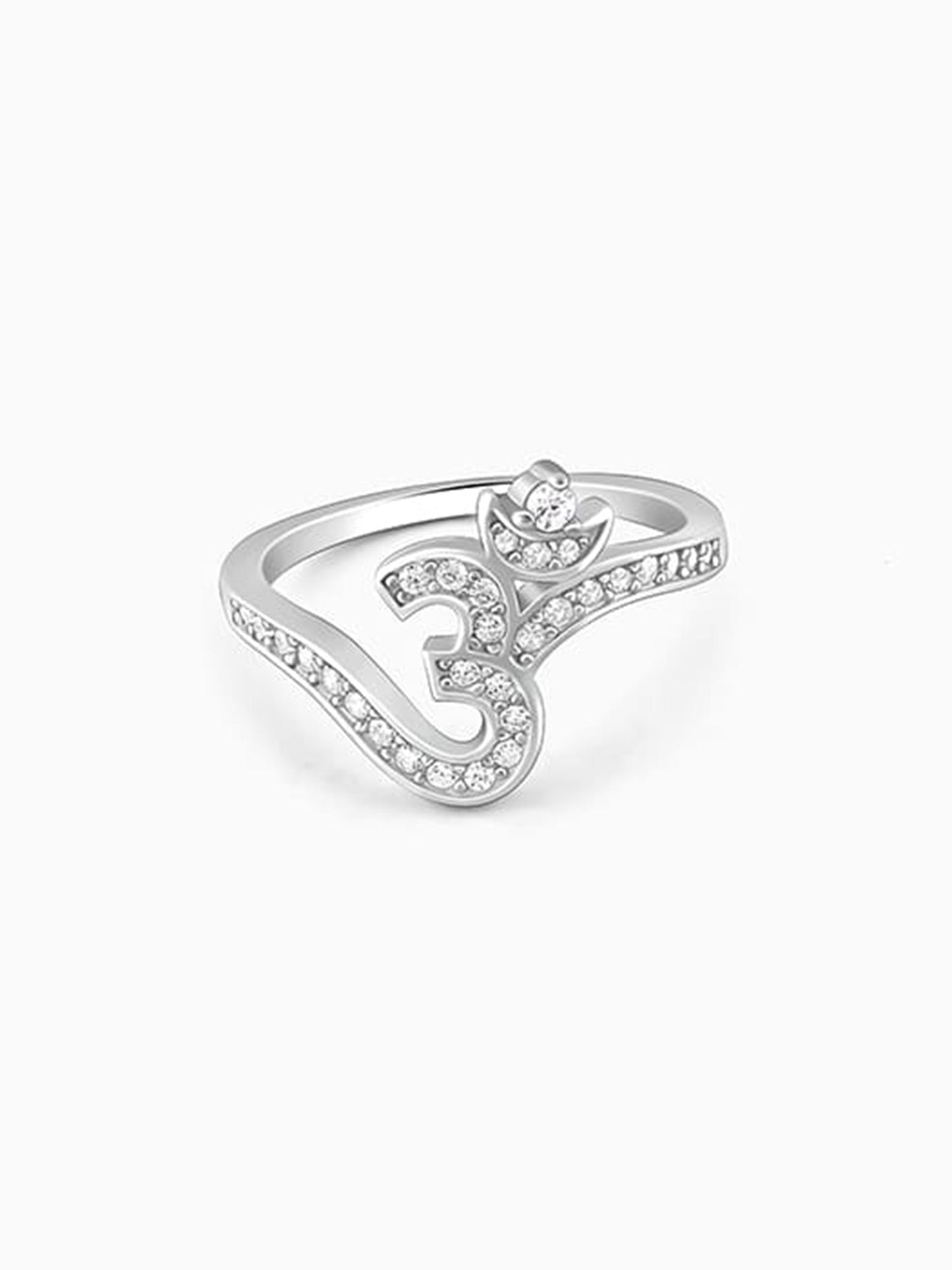 Silver Omkara Ring