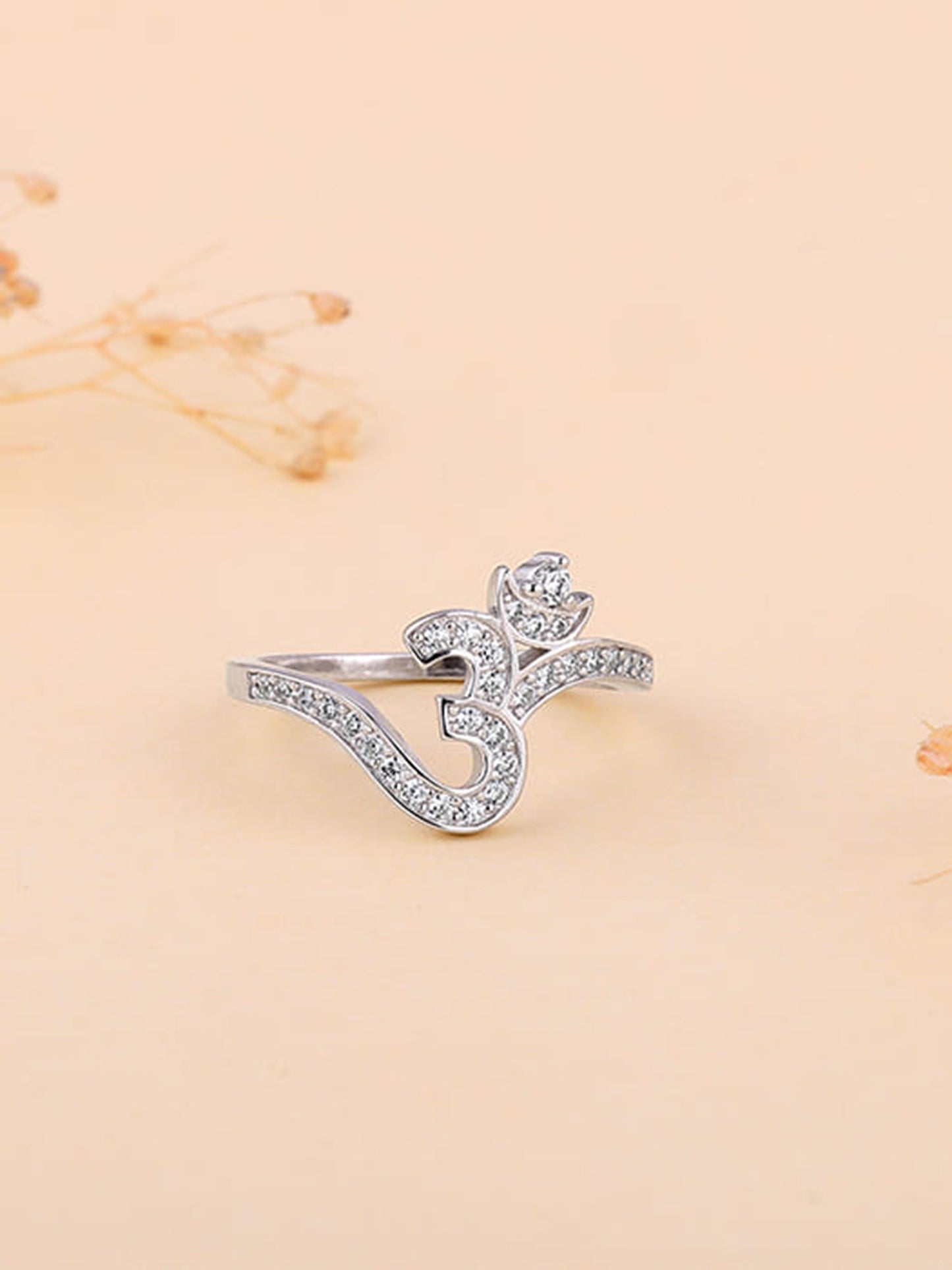 Silver Omkara Ring
