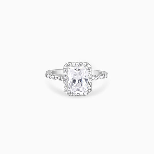 Silver Zircon Soul of Love Ring