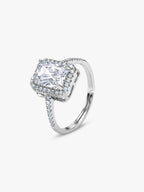 Silver Zircon Soul of Love Ring