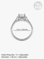 Silver Zircon Soul of Love Ring