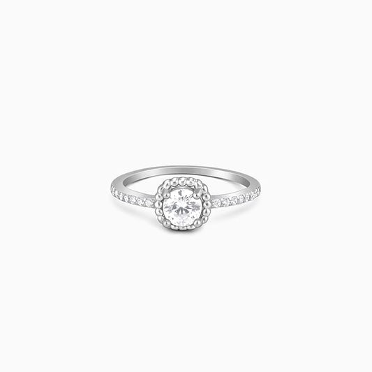 Silver Zircon Stardust Ring