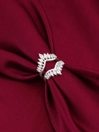Silver Layered Zirconia Statement Ring