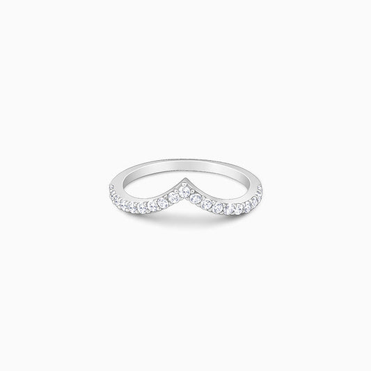 Silver Solid Shine Vanki Ring