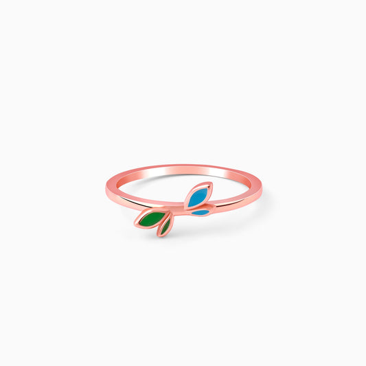 Rose Gold Duo-Dappled Ring