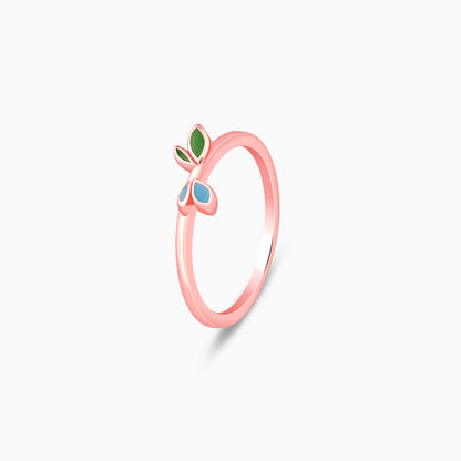 Rose Gold Duo-Dappled Ring