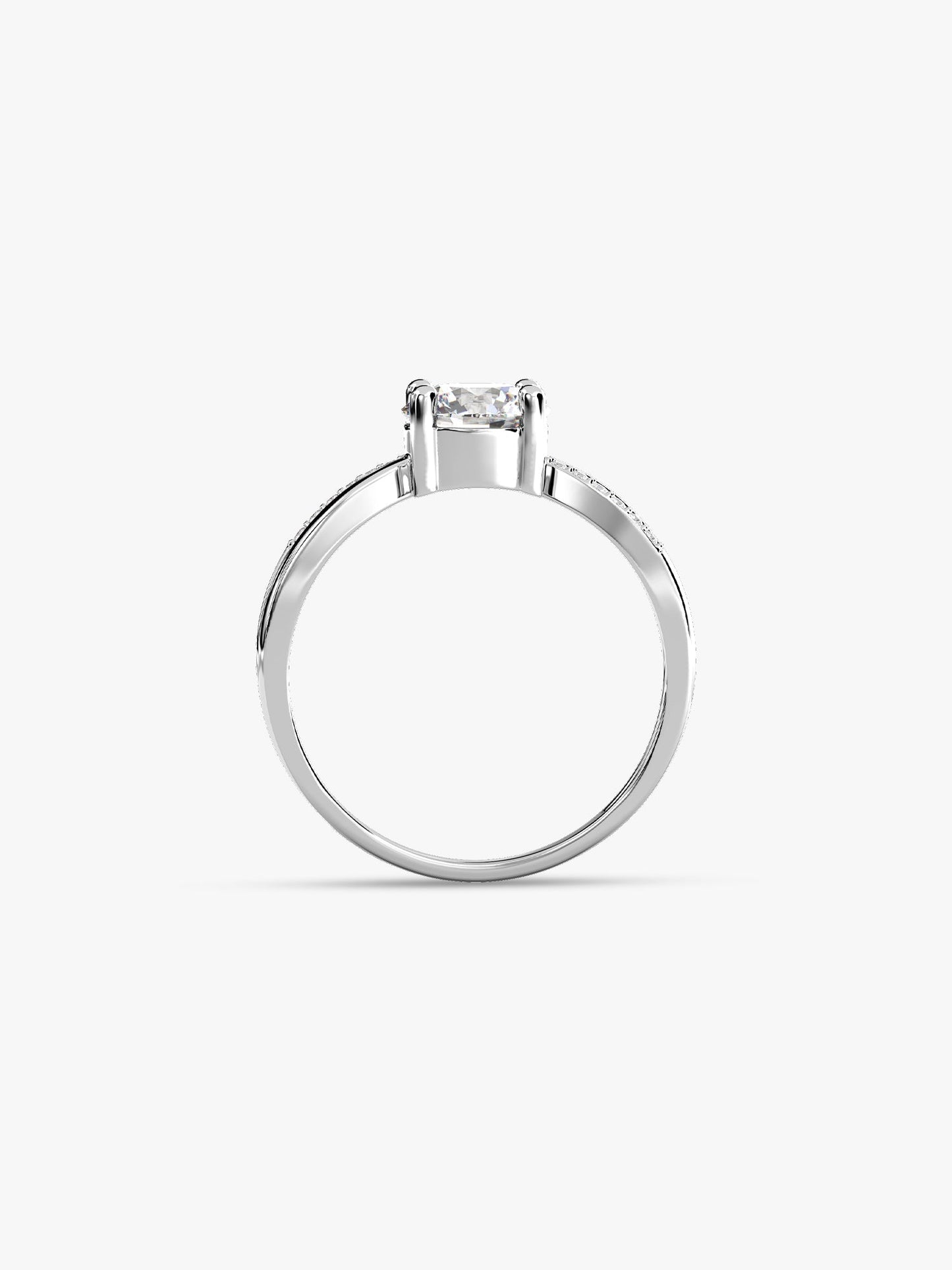 Silver Glittering Ring