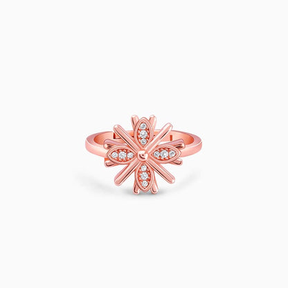 Rose Gold Floral Dreams Ring