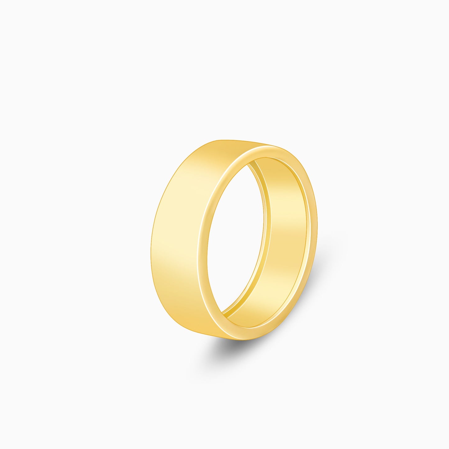 Golden Minimal Style Ring For Him