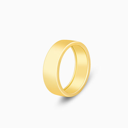 Golden Minimal Style Ring For Him