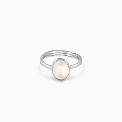 Silver Pearl Ring For Him