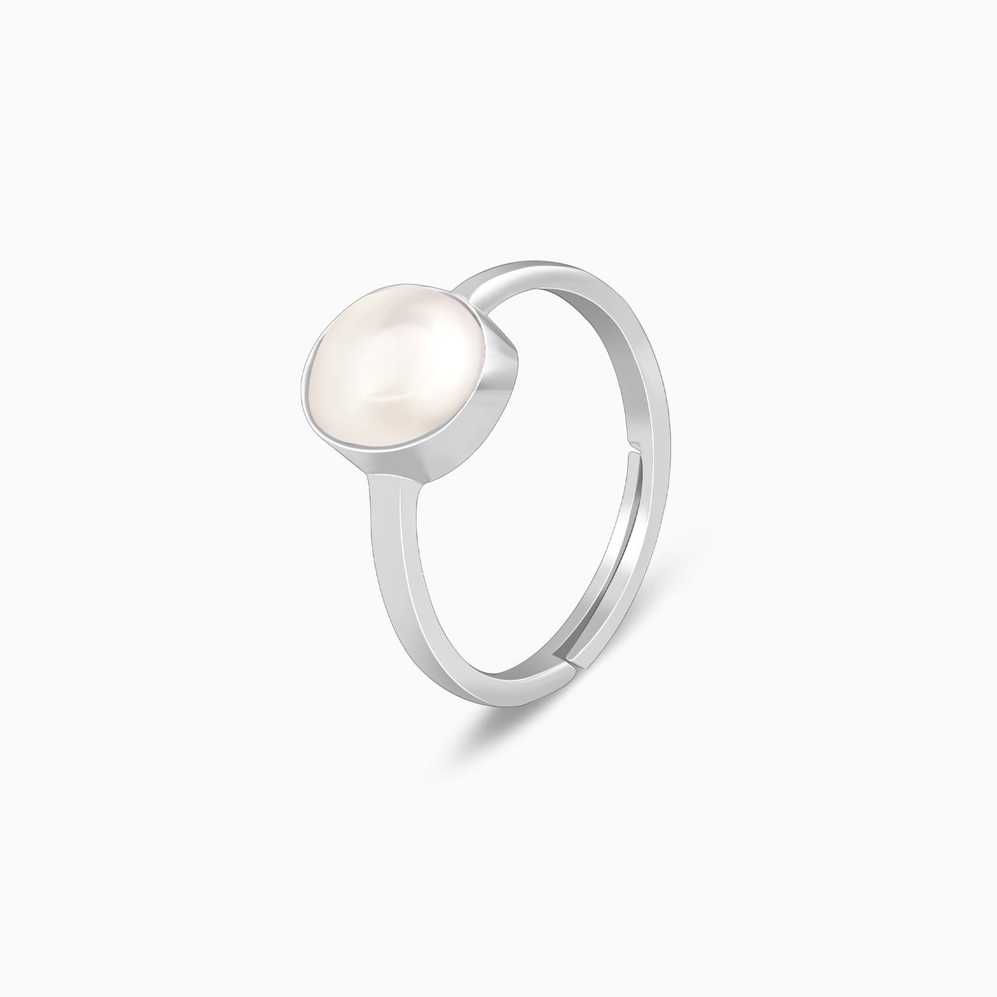 Silver Pearl Ring For Him