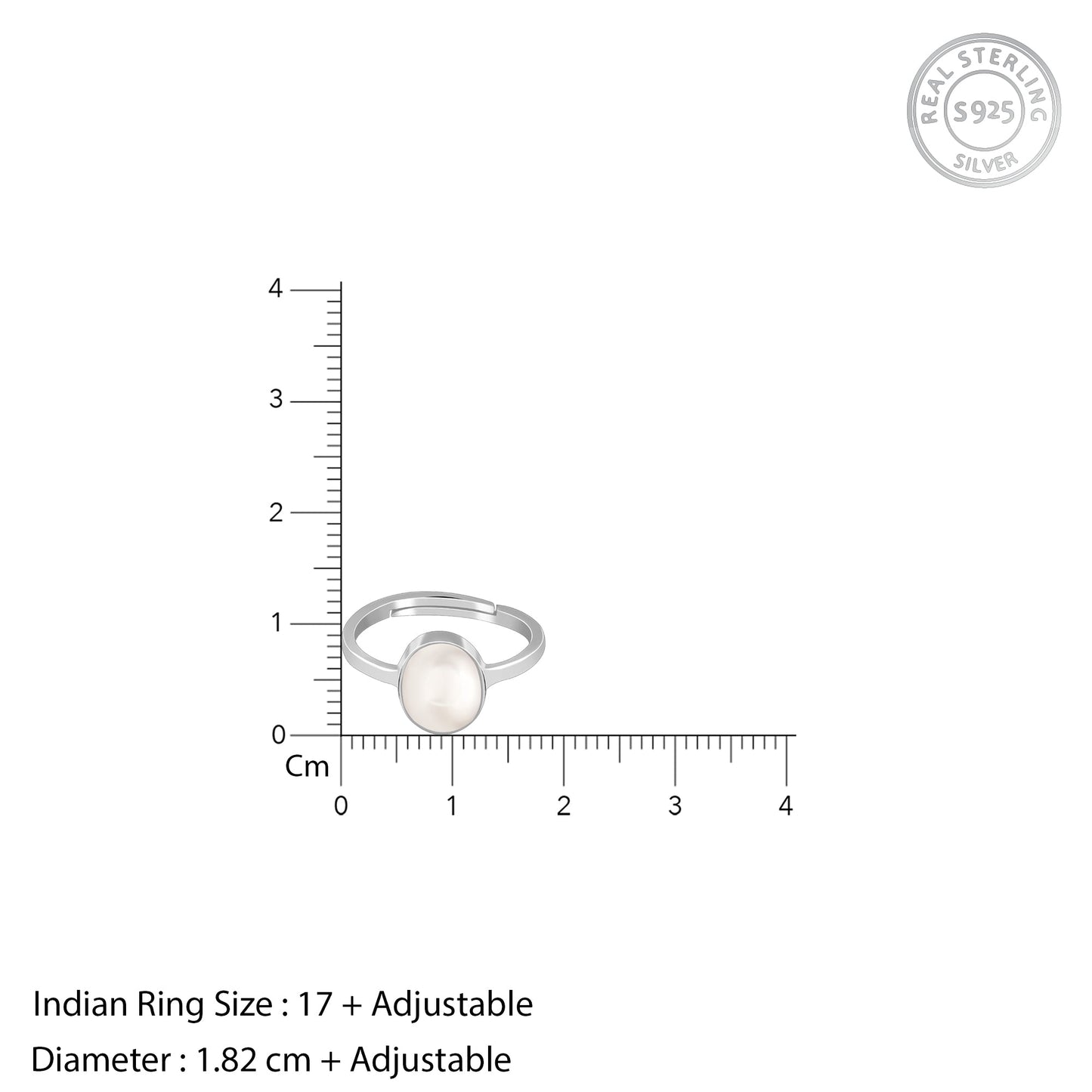 Silver Pearl Ring For Him