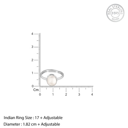 Silver Pearl Ring For Him