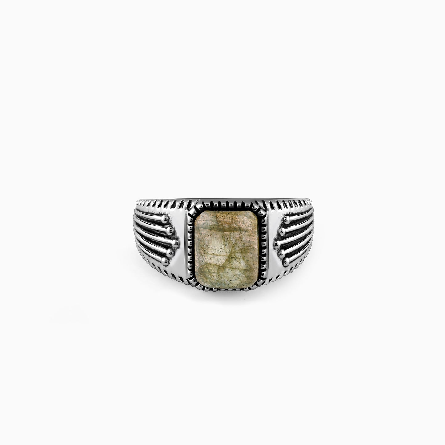 Oxidised Silver Heritage Ring For Him