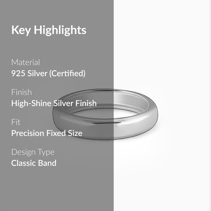 Silver Resilient Ring For Him