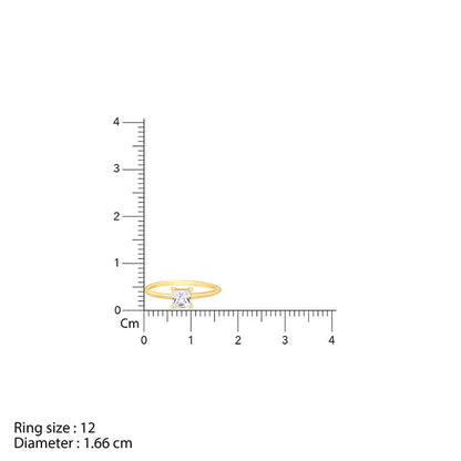 Golden Cubic Beauty Ring