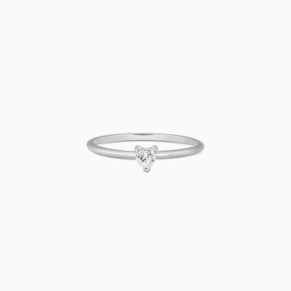 Silver Little Heart Ring