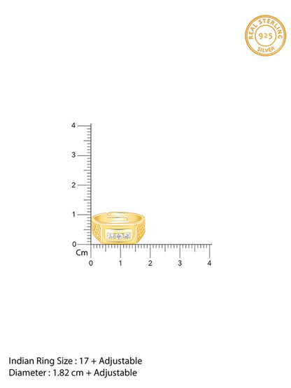 Golden Eternal Bliss Ring for Him