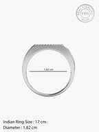 Silver Modern Simplicity Ring For Him