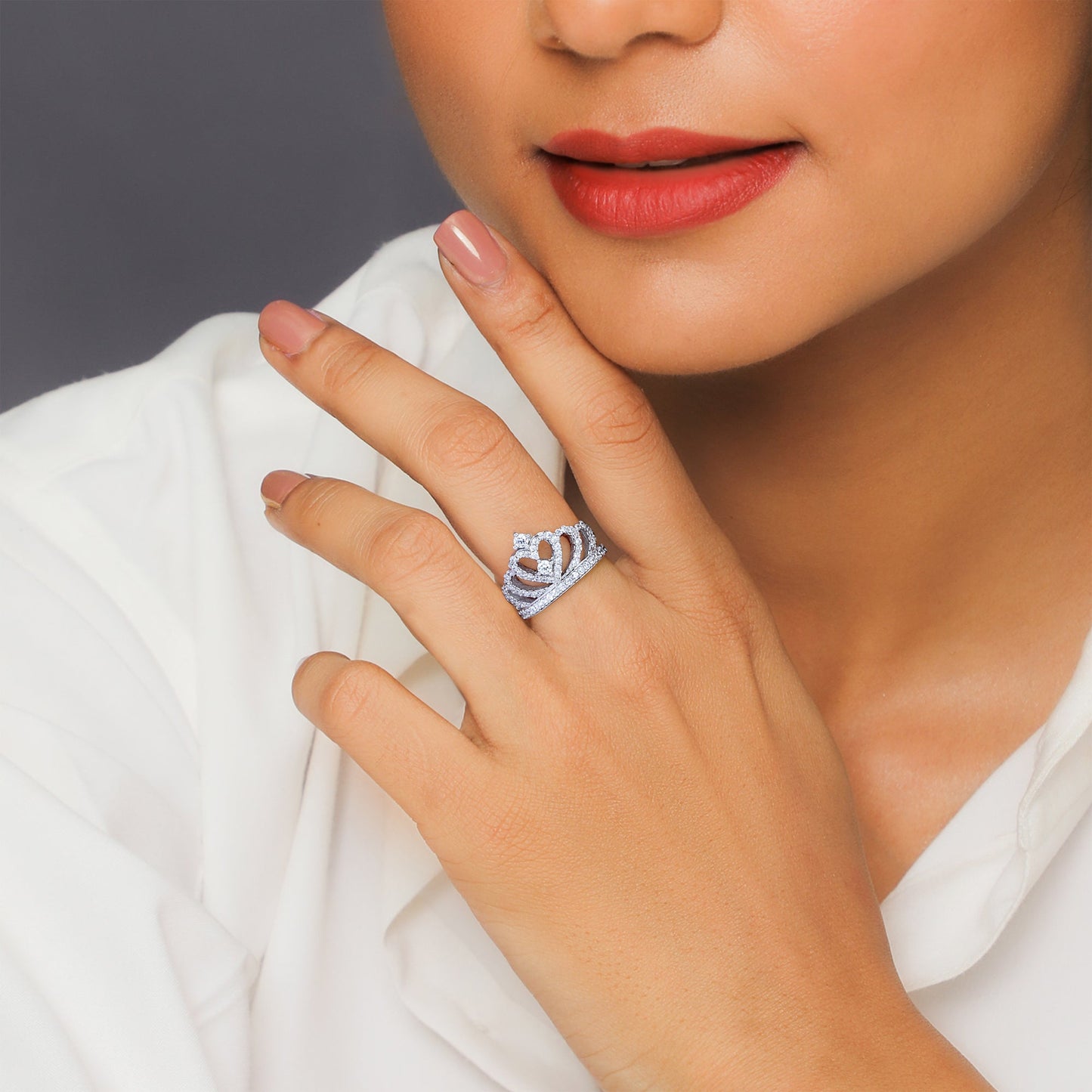 Silver Dazzling Princess Diaries Ring