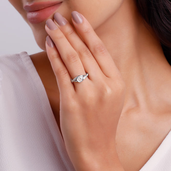 Silver Zircon One & Only Dazzling Ring