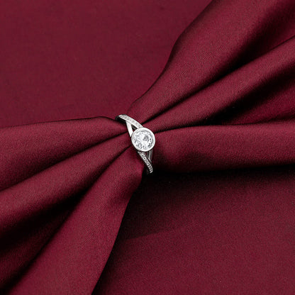Silver Zircon One & Only Dazzling Ring