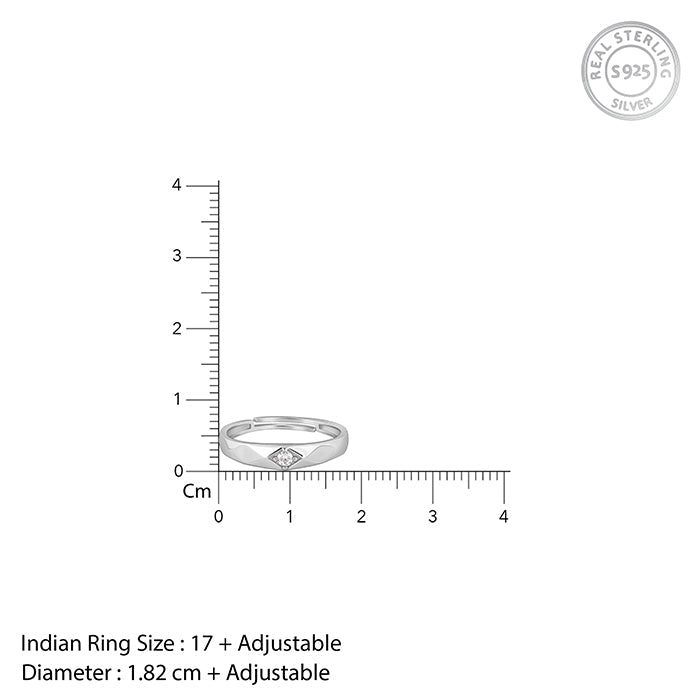 Silver Rugged Ring For Him