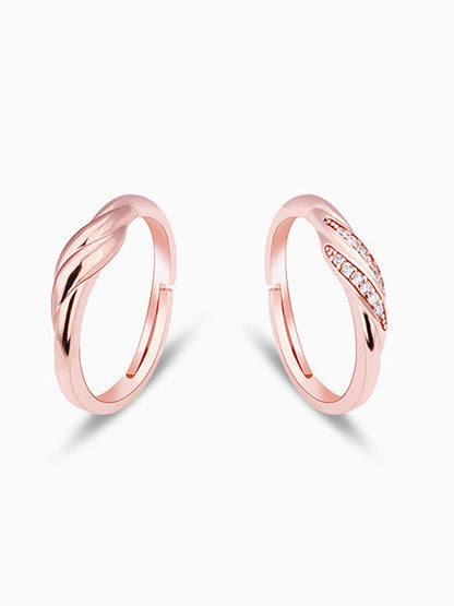 Rose Gold Couple Goals Ring