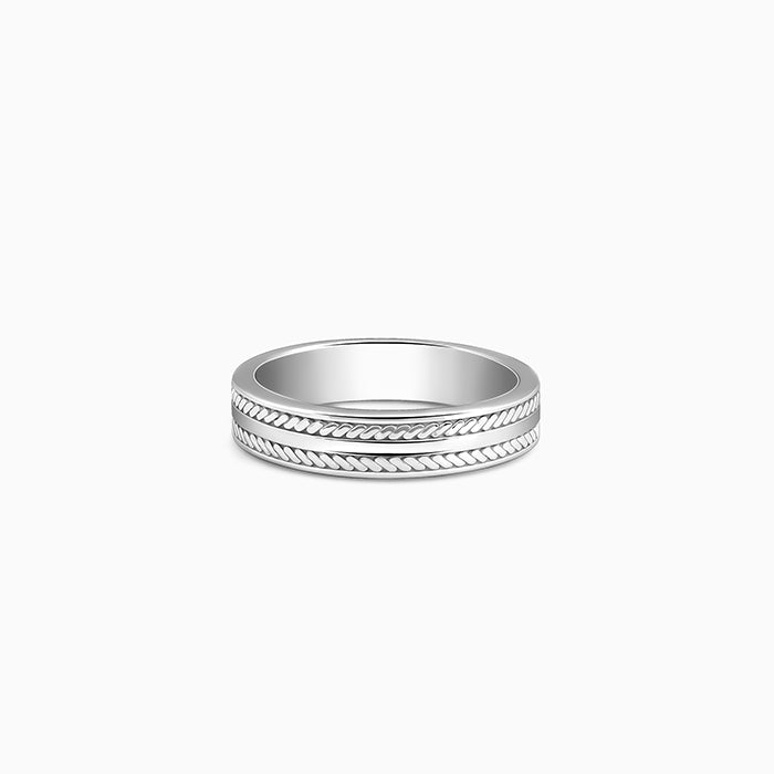 Silver Inferno Ring For Him