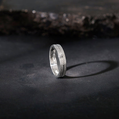 Silver Inferno Ring For Him